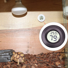Load image into Gallery viewer, Digital Round Shaped Reptile Box Centigrade Thermometer &amp; Hygrometer with Screen Display