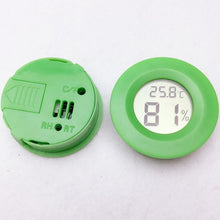 Load image into Gallery viewer, Digital Round Shaped Reptile Box Centigrade Thermometer &amp; Hygrometer with Screen Display