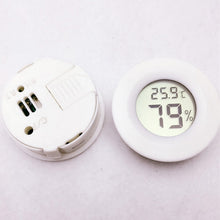 Load image into Gallery viewer, Digital Round Shaped Reptile Box Centigrade Thermometer &amp; Hygrometer with Screen Display