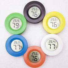 Load image into Gallery viewer, Digital Round Shaped Reptile Box Centigrade Thermometer &amp; Hygrometer with Screen Display