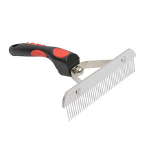 Load image into Gallery viewer, Big Dog Hair Combs Stainless Steel Pet Grooming Rake Comb Rubber Handle Hairdressing Brush Tool, Size: 17.0x16.0cm, Big Dog Hair Combs