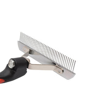 Load image into Gallery viewer, Big Dog Hair Combs Stainless Steel Pet Grooming Rake Comb Rubber Handle Hairdressing Brush Tool, Size: 17.0x16.0cm, Big Dog Hair Combs