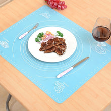 Load image into Gallery viewer, 2 PCS Multi-purpose Baking Necessary Silicone Kneading Dough Pad / Flour Pad / Heat Insulation Meal Pad Random Color Delivery