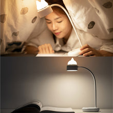 Load image into Gallery viewer, Cat Shape Double Light Source Design LED Desk Night Lamp, Support 3 Brightness Control