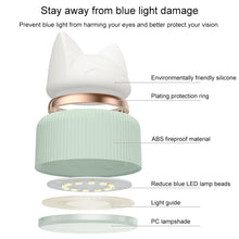 Load image into Gallery viewer, Cat Shape Double Light Source Design LED Desk Night Lamp, Support 3 Brightness Control