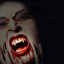 Load image into Gallery viewer, 1 Pair 13mm Halloween Party Dentures Props Vampire Zombie Devil Fangs Teeth, 13mm