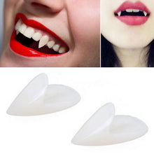 Load image into Gallery viewer, 1 Pair 17mm Halloween Party Dentures Props Vampire Zombie Devil Fangs Teeth, 17mm