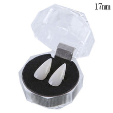 Load image into Gallery viewer, 1 Pair 17mm Halloween Party Dentures Props Vampire Zombie Devil Fangs Teeth, 17mm