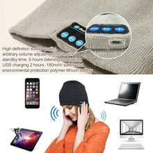 Load image into Gallery viewer, Bluetooth 5.0 Wireless Call Music Warm Knitted Hat