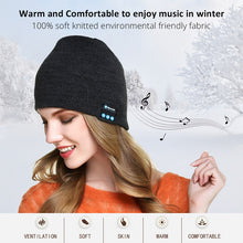 Load image into Gallery viewer, Bluetooth 5.0 Wireless Call Music Warm Knitted Hat