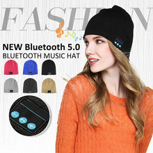 Load image into Gallery viewer, Bluetooth 5.0 Wireless Call Music Warm Knitted Hat