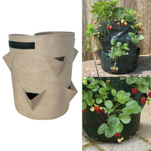 Load image into Gallery viewer, 6 Pockets 26L / 7 Gallon Non-woven Felt Strawberry Planting Bag, Size: 30X35cm, Size: 30X35cm