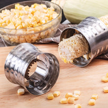 Load image into Gallery viewer, Round Shaped 304 Stainless Steel Household Corn Cutter Cob Corn Stripper Kitchen Tool, Stainless Steel