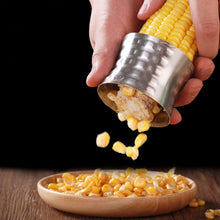 Load image into Gallery viewer, Round Shaped 304 Stainless Steel Household Corn Cutter Cob Corn Stripper Kitchen Tool, Stainless Steel