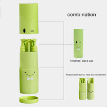 Load image into Gallery viewer, Creative 5 in 1 Portable Gargle Cup Shampoo Sub-Bottle Comb Make-up Mirror Travel Wash Kits, Standard Sets, 5 in 1