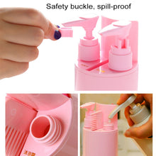Load image into Gallery viewer, Creative 5 in 1 Portable Gargle Cup Shampoo Sub-Bottle Comb Make-up Mirror Travel Wash Kits, Standard Sets, 5 in 1