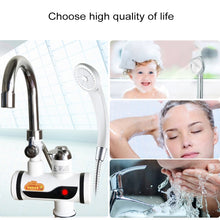 Load image into Gallery viewer, 3s Fast Heat Electrothermal Rotatable Faucet Water Tap with Indicator Light, 220V, Size: S, Indicator Light / Size: S