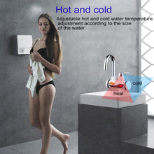 Load image into Gallery viewer, 3s Fast Heat Electrothermal Rotatable Faucet Water Tap with Indicator Light, 220V, Size: S, Indicator Light / Size: S