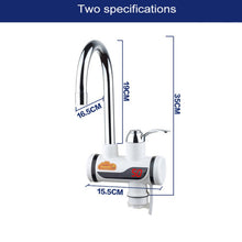 Load image into Gallery viewer, 3s Fast Heat Electrothermal Rotatable Faucet Water Tap with Digital Display, 220V, Size: L, Digital Display / Size: L