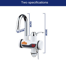 Load image into Gallery viewer, 3s Fast Heat Electrothermal Rotatable Faucet Water Tap with Digital Display, 220V, Size: S, Digital Display / Size: S