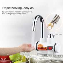 Load image into Gallery viewer, 3s Fast Heat Electrothermal Rotatable Faucet Water Tap with Digital Display, 220V, Size: S, Digital Display / Size: S