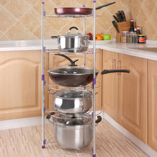 Load image into Gallery viewer, Multi-function Kitchen Pot Rack Five-layer Wok Soup Pot Stainless Steel Pot Rack, Five-layer
