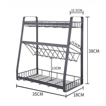 Load image into Gallery viewer, Creative Kitchen Three-layer Storage Shelf Spice Rack, 2