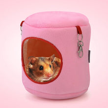 Load image into Gallery viewer, Flannel Cylinder Pet House Warm Hamster Hammock Hanging Bed Small Pets Nest, M, Size:10*12*12cm, Size:10*12*12cm