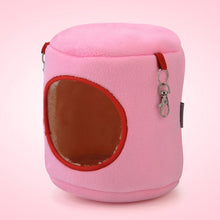 Load image into Gallery viewer, Flannel Cylinder Pet House Warm Hamster Hammock Hanging Bed Small Pets Nest, M, Size:10*12*12cm, Size:10*12*12cm
