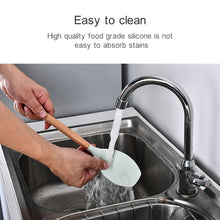 Load image into Gallery viewer, kn082 11 in 1 Wooden Handle Silicone Kitchen Tool Set with Storage Bucket, Black, Pink, Green