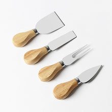 Load image into Gallery viewer, kn603 4 in 1 Wooden Handle Stainless Steel Cheese Knife Baking Tool Set