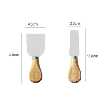 Load image into Gallery viewer, kn603 4 in 1 Wooden Handle Stainless Steel Cheese Knife Baking Tool Set