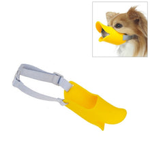 Load image into Gallery viewer, Cute Duck Mouth Shape Silicone Muzzle for Pet Dog, Size: M, M  Yellow, M  Coffee, M  Pink