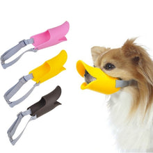 Load image into Gallery viewer, Cute Duck Mouth Shape Silicone Muzzle for Pet Dog, Size: M, M  Yellow, M  Coffee, M  Pink