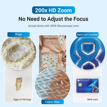 Load image into Gallery viewer, APEXEL APL-MS002BK 200X HD Universal Portable Mobile Phone Microscope with LED Light