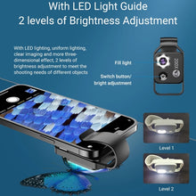 Load image into Gallery viewer, APEXEL APL-MS002BK 200X HD Universal Portable Mobile Phone Microscope with LED Light
