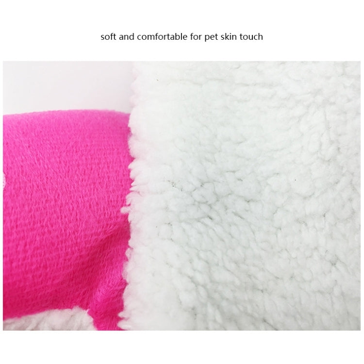Strawberry Shaped Foldable Short Plush Pet House Nest, Size: M, Blue, Size M, Purple, Size M, Red, Size M, Pink, Size M