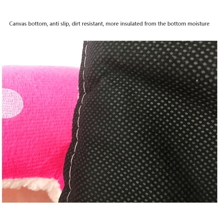 Strawberry Shaped Foldable Short Plush Pet House Nest, Size: M, Blue, Size M, Purple, Size M, Red, Size M, Pink, Size M