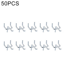 Load image into Gallery viewer, 10pcs Supermarket Clothing Shop Pegboard Slat Wall Hook Shelf Hole Plate, Hole Pitch: 2.5cm, Length: 5cm, Wire Diameter: 3.3mm, Length: 5cm