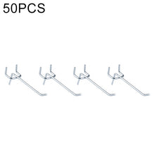 Load image into Gallery viewer, 10pcs Supermarket Clothing Shop Pegboard Slat Wall Hook Shelf Hole Plate, Hole Pitch: 2.5cm, Length: 10cm, Wire Diameter: 3.3mm, Length: 10cm