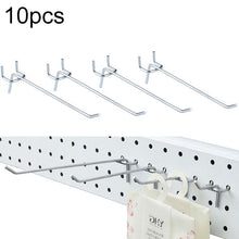 Load image into Gallery viewer, 10pcs Supermarket Clothing Shop Pegboard Slat Wall Hook Shelf Hole Plate, Hole Pitch: 2.5cm, Length: 15cm, Wire Diameter: 3.3mm, Length: 15cm