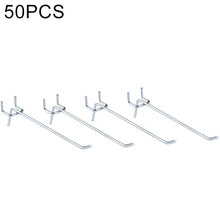 Load image into Gallery viewer, 10pcs Supermarket Clothing Shop Pegboard Slat Wall Hook Shelf Hole Plate, Hole Pitch: 2.5cm, Length: 15cm, Wire Diameter: 3.3mm, Length: 15cm