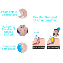 Load image into Gallery viewer, 1 Pack Sleep Night Snoring Prevention Dream Talk/ Snoring/ Nose and Lip Sticker 36 Pieces