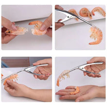 Load image into Gallery viewer, 304 Stainless Steel Shrimp Shelling Tool Seafood Shell Remover Kitchen Gadgets, Seafood Shell Remover