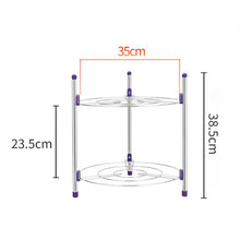 Load image into Gallery viewer, Multi-function Kitchen Pot Rack Double-layer Wok Soup Pot Stainless Steel Pot Rack, Double-layer