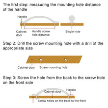 Load image into Gallery viewer, 5027-128 Gold Imitated Zinc Alloy Ceramic Handle for Cabinet Wardrobe Drawer Door, Hole Spacing: 128mm, 5027-128(1)