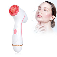 Load image into Gallery viewer, CNaier AE-868 Battery-powered Silicone Ultrasonic Vibration Face Skin Care Electric Facial Cleanser, AE-868(Pink), AE-868(Blue)