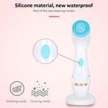 Load image into Gallery viewer, CNaier AE-868 Battery-powered Silicone Ultrasonic Vibration Face Skin Care Electric Facial Cleanser, AE-868(Pink), AE-868(Blue)