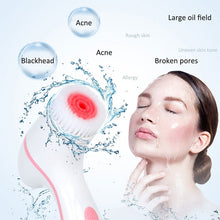 Load image into Gallery viewer, CNaier AE-868 Battery-powered Silicone Ultrasonic Vibration Face Skin Care Electric Facial Cleanser, AE-868(Pink), AE-868(Blue)