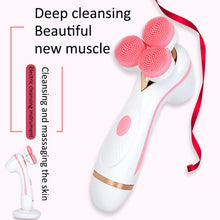 Load image into Gallery viewer, CNaier AE-878 USB Charging Silicone Face Skin Care Electric Facial Cleanser, AE-878(Pink), AE-878(Blue)